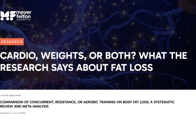 Blog 28 Meyer Felton Cardio, Weights, or Both? What the Research Says About Fat Loss