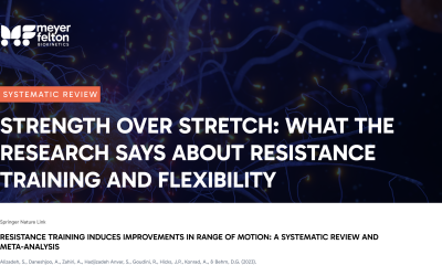 Blog 27 Meyer Felton Strength Over Stretch: What the Research Says About Resistance Training and Flexibility