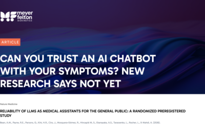 Blog 25 Meyer Felton Can You Trust an AI Chatbot With Your Symptoms? New Research Says Not Yet